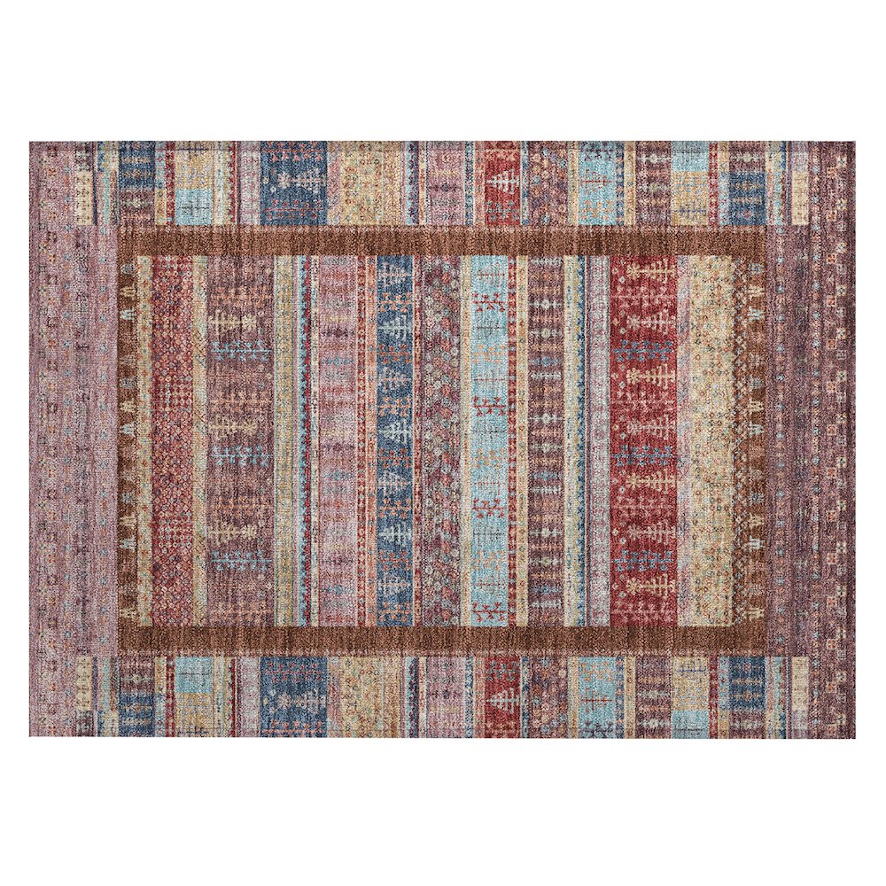 Machine Washable Indoor/Outdoor Chantille ACN2160 Red 1'8" x 2'6" Rug. Picture 1