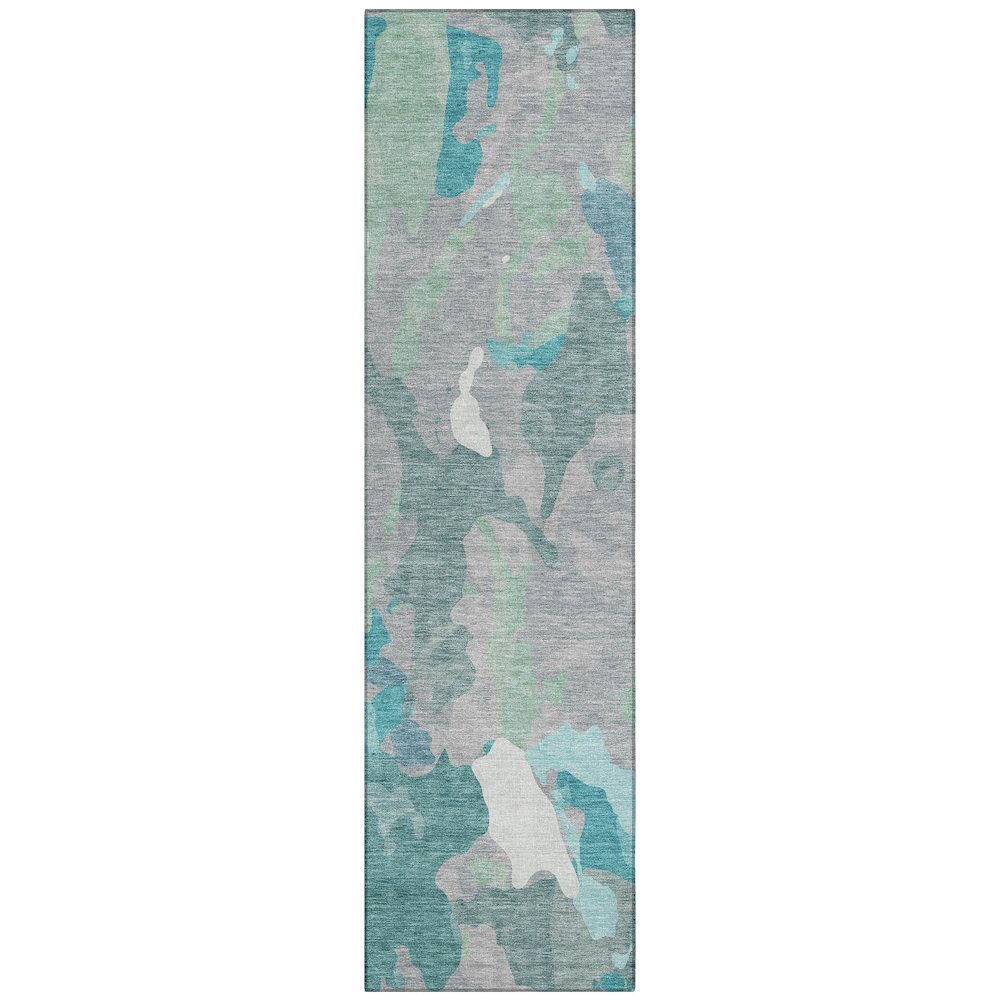 Machine Washable Indoor/Outdoor Chantille ACN2161 Taupe 2'3" x 7'6" Runner Rug. Picture 1