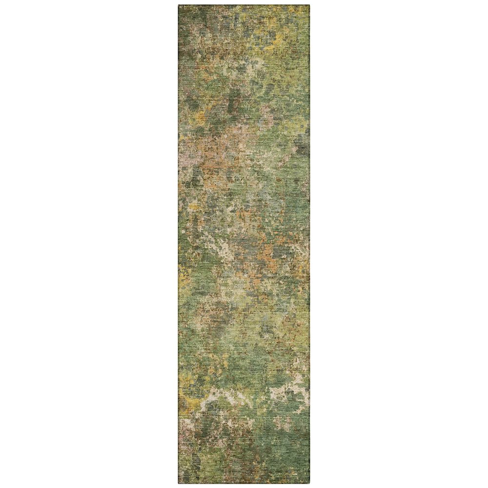Machine Washable Indoor/Outdoor Chantille ACN2166 Aloe 2'3" x 7'6" Runner Rug. Picture 1