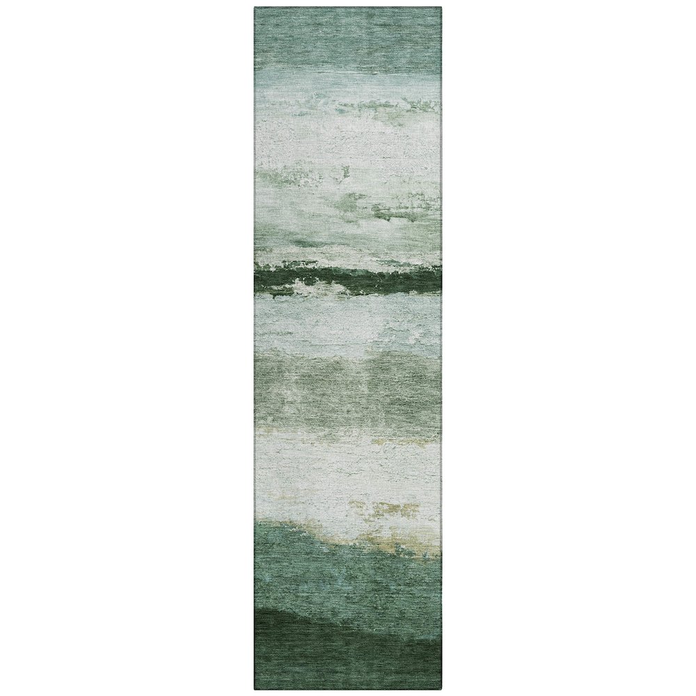 Machine Washable Indoor/Outdoor Chantille ACN2169 Fern 2'3" x 7'6" Runner Rug. Picture 1