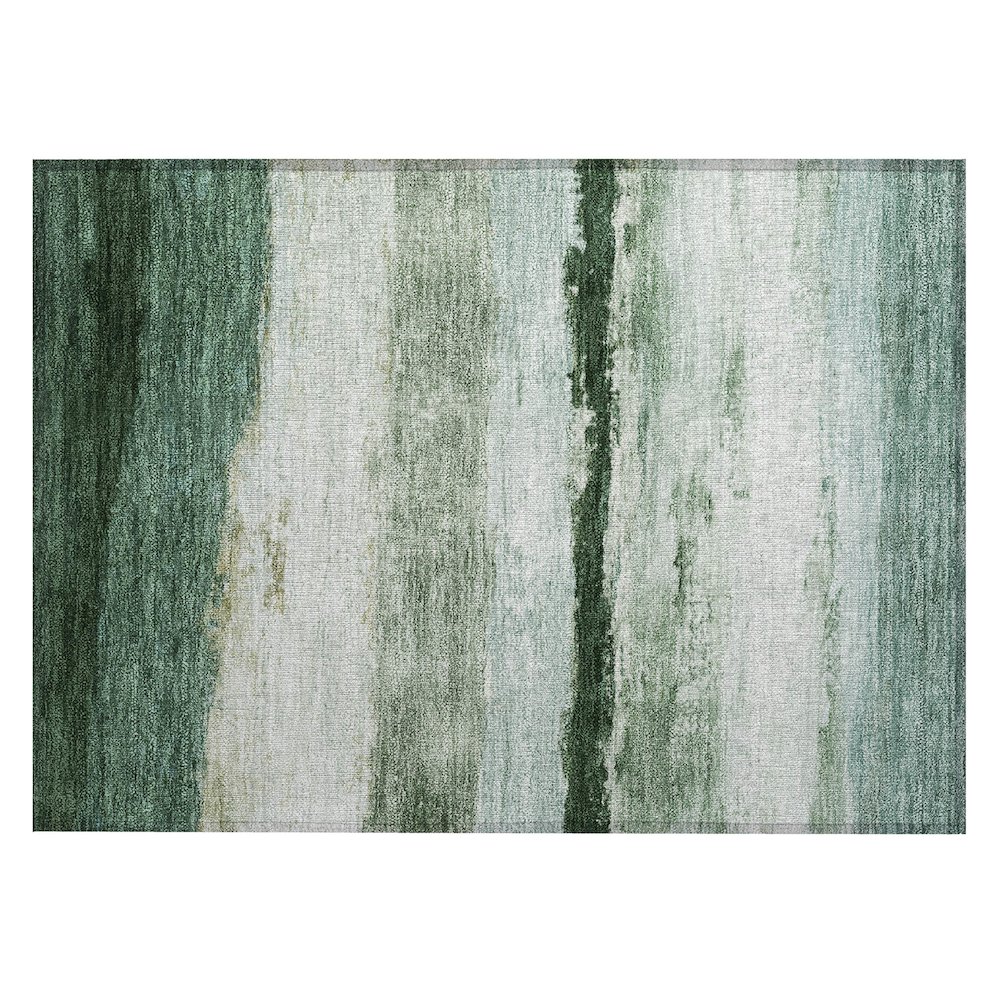 Machine Washable Indoor/Outdoor Chantille ACN2169 Fern 1'8" x 2'6" Rug. Picture 1