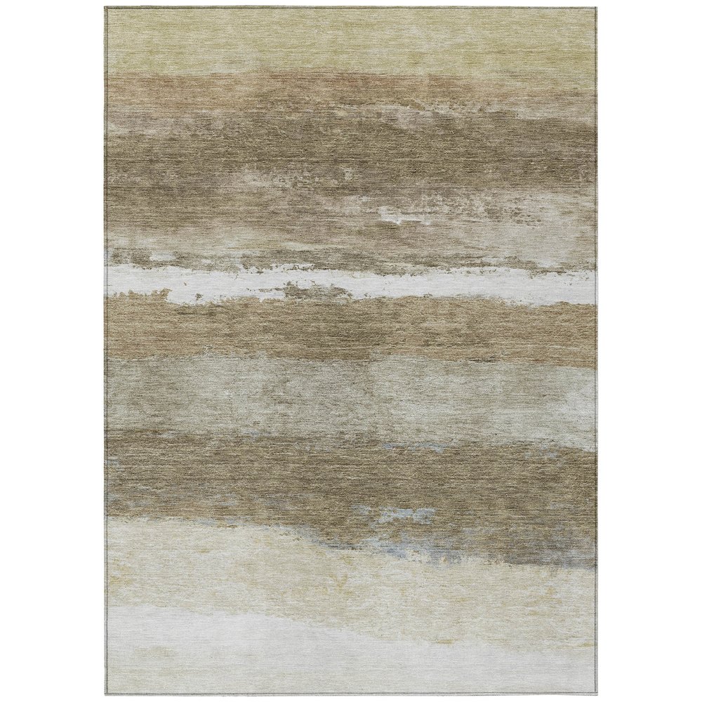 Machine Washable Indoor/Outdoor Chantille ACN2169 Khaki 2'6" x 3'10" Rug. Picture 1