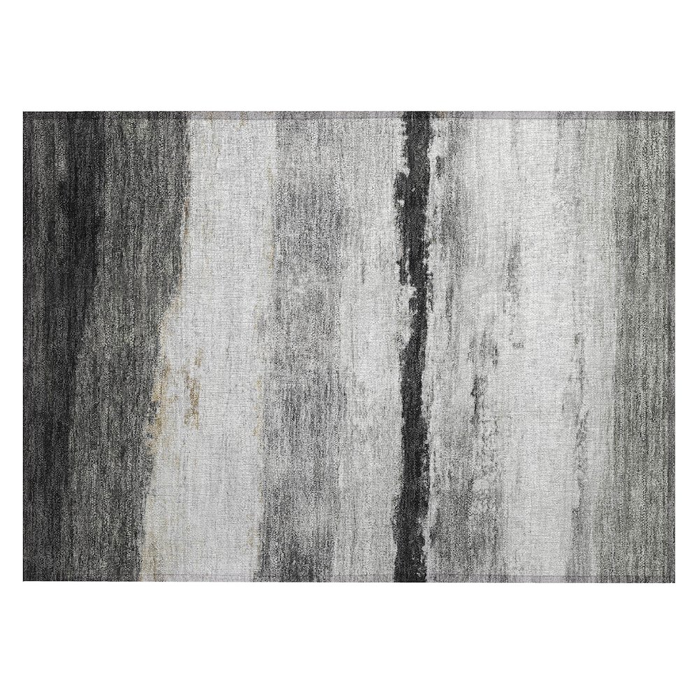 Machine Washable Indoor/Outdoor Chantille ACN2169 Pewter 1'8" x 2'6" Rug. Picture 1