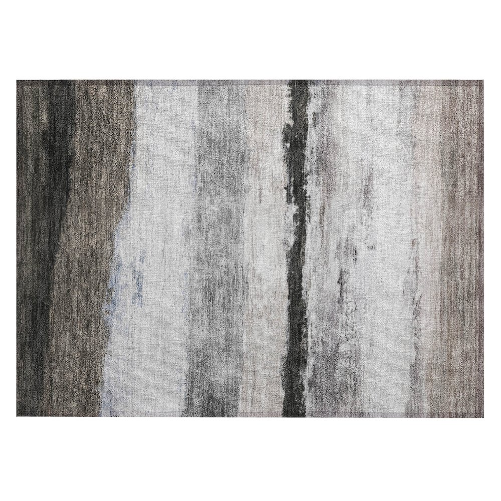 Machine Washable Indoor/Outdoor Chantille ACN2169 Taupe 1'8" x 2'6" Rug. Picture 1