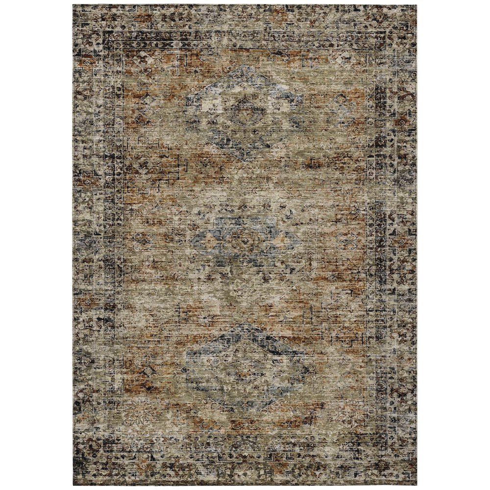 Machine Washable Indoor/Outdoor Chantille ACN2170 Copper 2'6" x 3'10" Rug. Picture 1