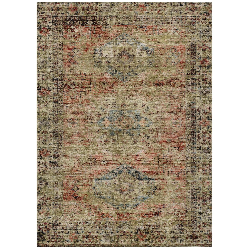 Machine Washable Indoor/Outdoor Chantille ACN2170 Terracotta 2'6" x 3'10" Rug. Picture 1