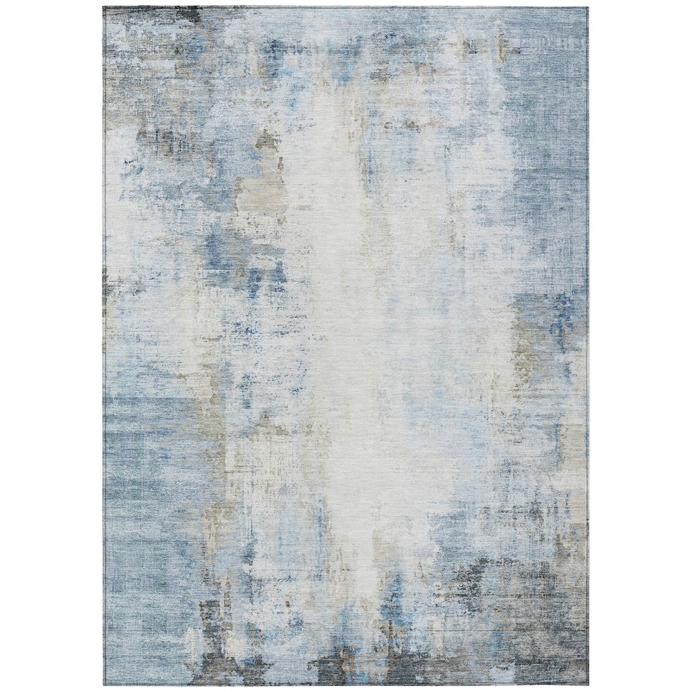 Machine Washable Indoor/Outdoor Chantille ACN2171 Blue 2'6" x 3'10" Rug. Picture 1