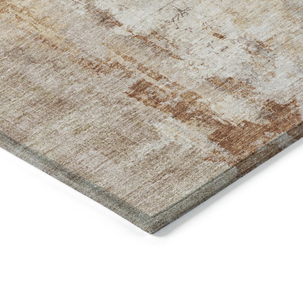 Machine Washable Indoor/Outdoor Chantille ACN2171 Copper 1'8" x 2'6" Rug. Picture 3