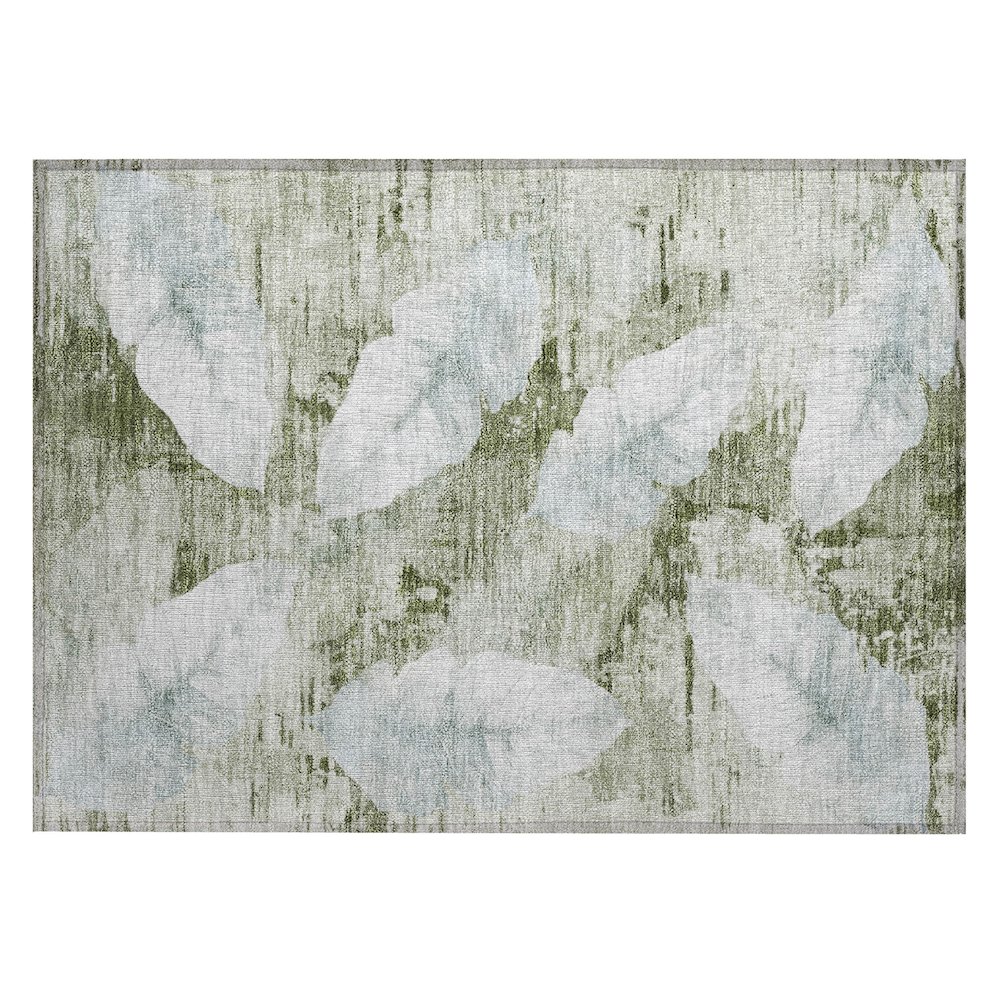 Machine Washable Indoor/Outdoor Chantille ACN2172 Aloe 1'8" x 2'6" Rug. Picture 1
