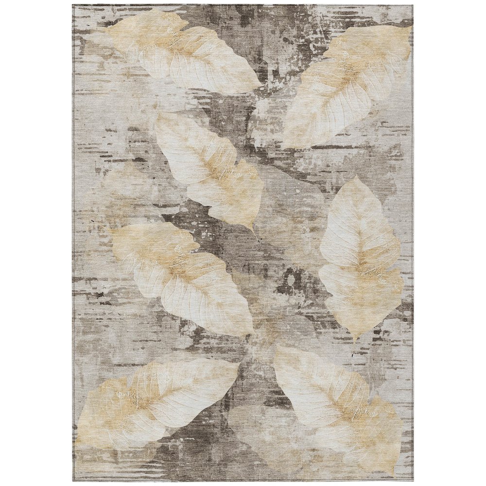 Machine Washable Indoor/Outdoor Chantille ACN2172 Brown 2'6" x 3'10" Rug. Picture 1