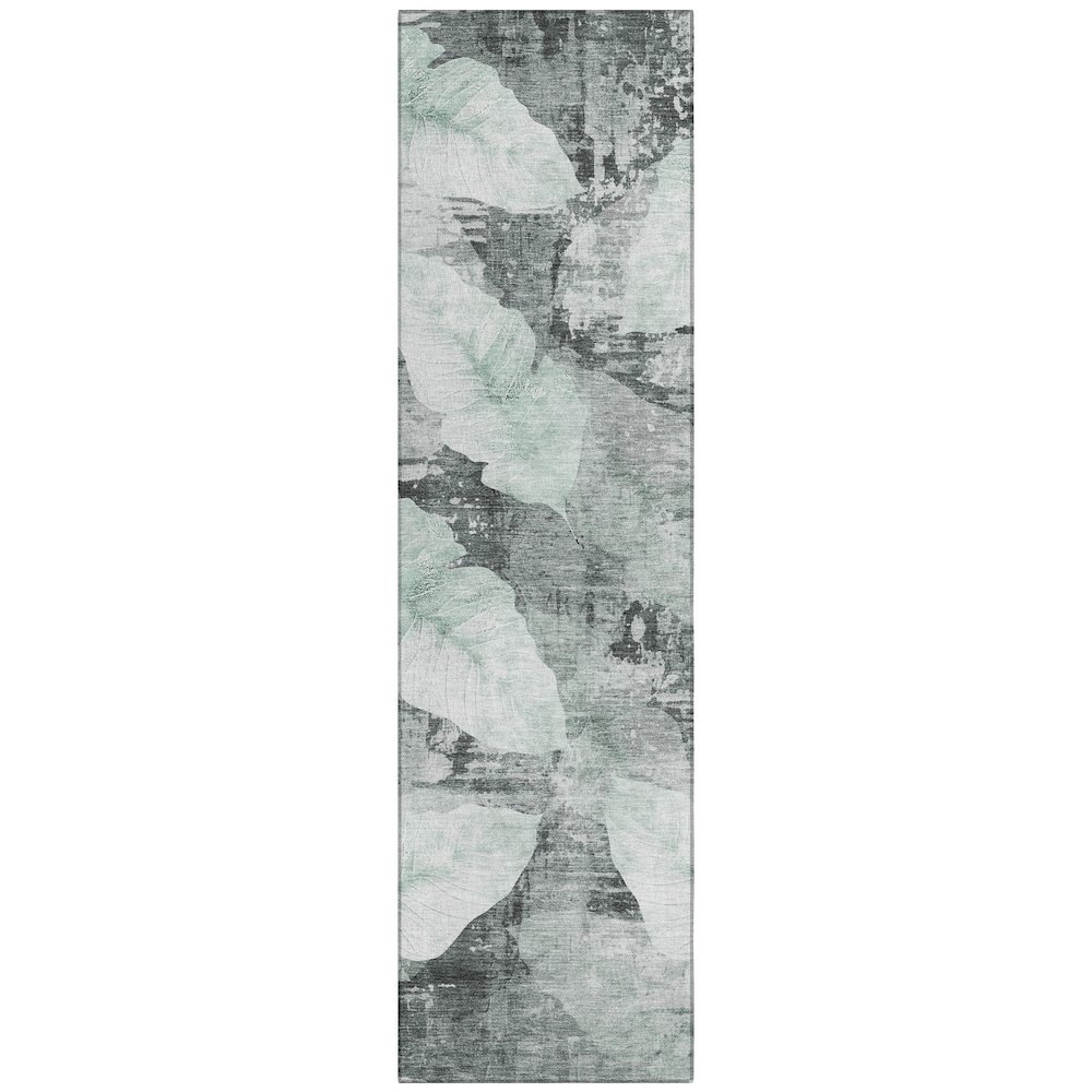 Machine Washable Indoor/Outdoor Chantille ACN2172 Teal 2'3" x 7'6" Runner Rug. Picture 1