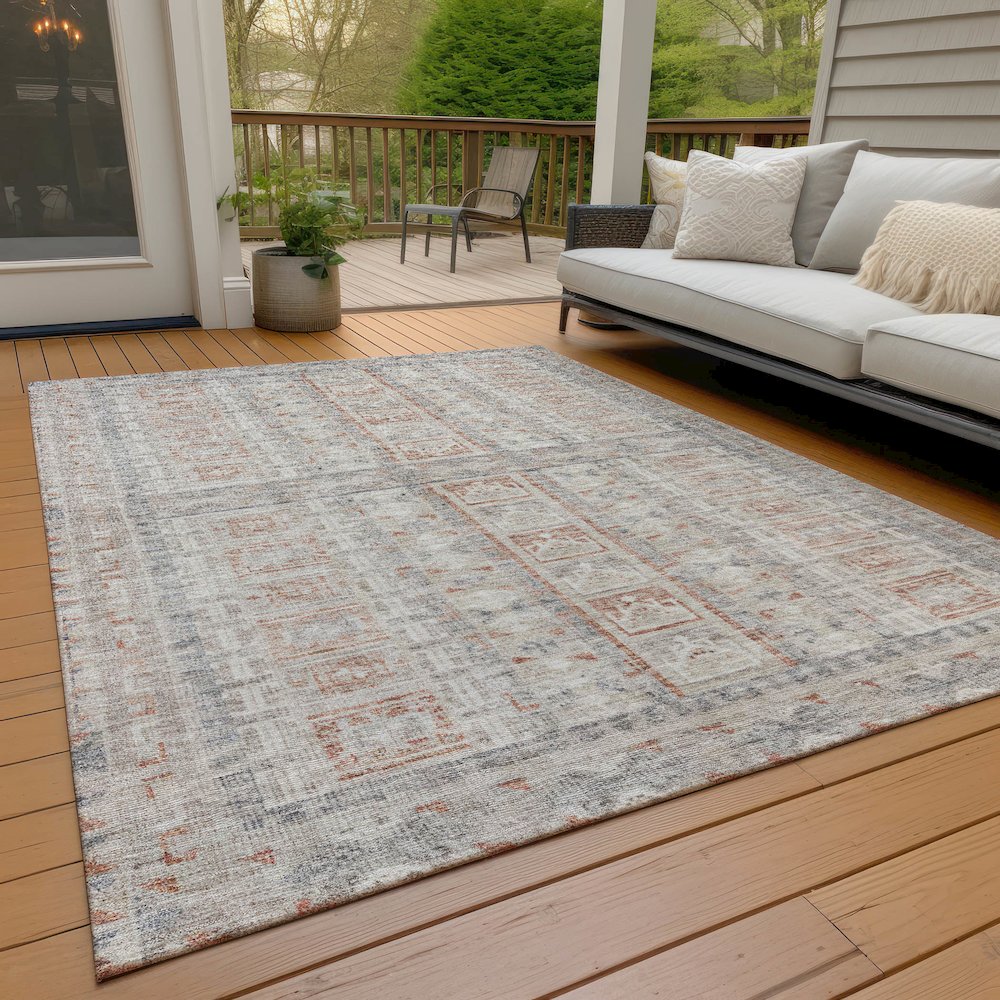Machine Washable Indoor/Outdoor Chantille ACN2173 Beige 2'6" x 3'10" Rug. Picture 7