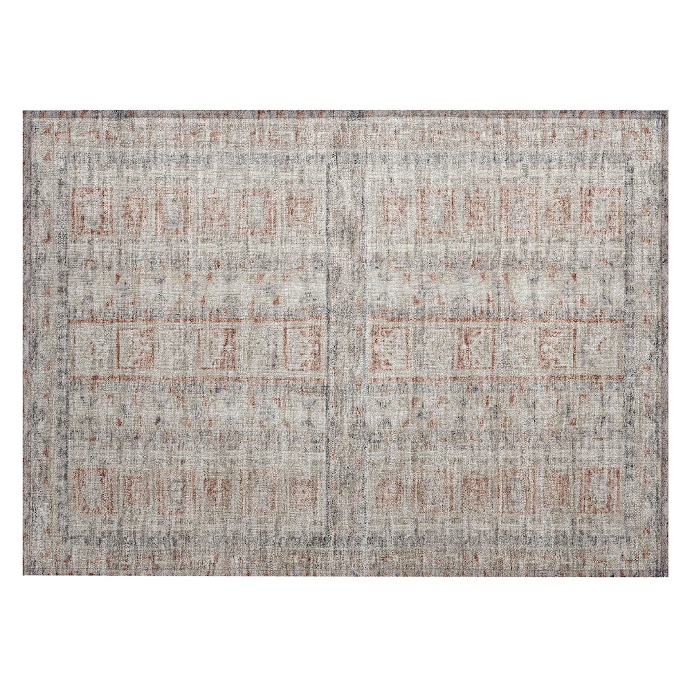 Machine Washable Indoor/Outdoor Chantille ACN2173 Beige 1'8" x 2'6" Rug. Picture 1