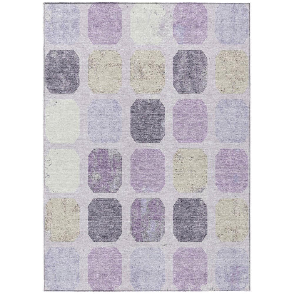 Machine Washable Indoor/Outdoor Chantille ACN2182 Lavender 2'6" x 3'10" Rug. Picture 1