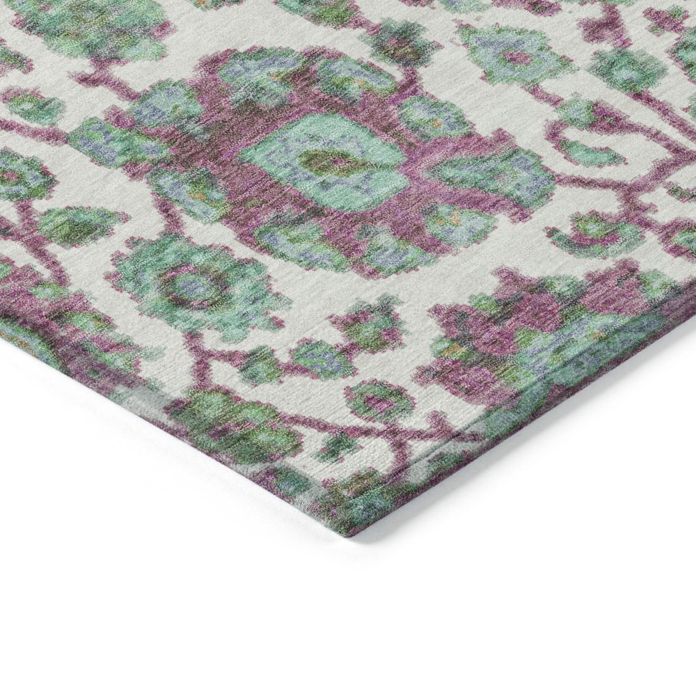 Machine Washable Indoor/Outdoor Chantille ACN2187 Mint 1'8" x 2'6" Rug. Picture 3