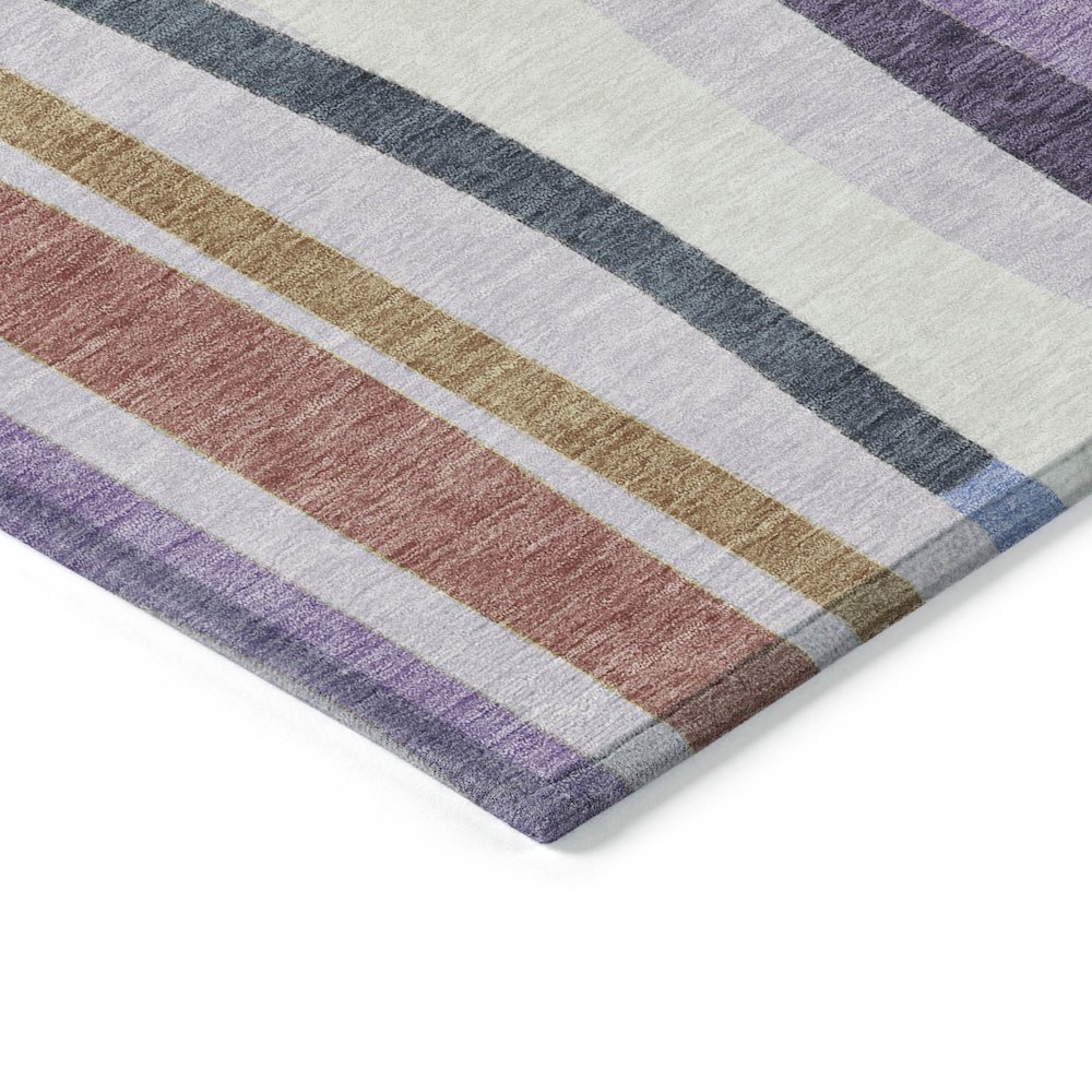 Machine Washable Indoor/Outdoor Chantille ACN2188 Lavender 1'8" x 2'6" Rug. Picture 3