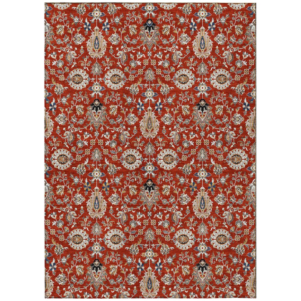 Machine Washable Indoor/Outdoor Chantille ACN2192 Red 2'6" x 3'10" Rug. Picture 1