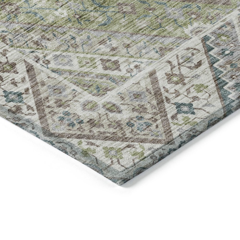 Machine Washable Indoor/Outdoor Chantille ACN2195 Aloe 1'8" x 2'6" Rug. Picture 3