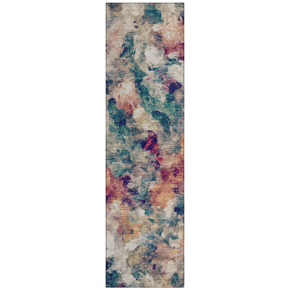 Machine Washable Indoor/Outdoor Chantille ACN2203 Putty 2'3" x 7'6" Runner Rug. Picture 1