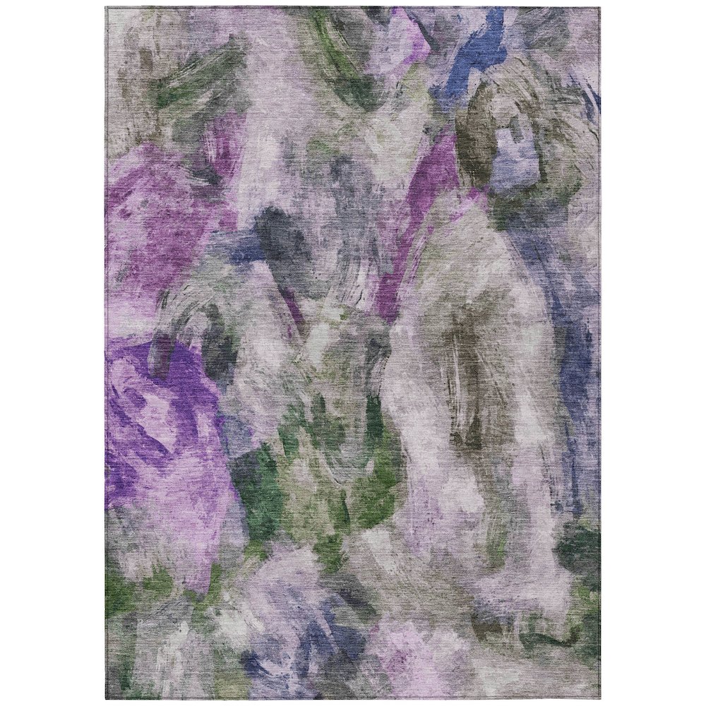 Machine Washable Indoor/Outdoor Chantille ACN2204 Lavender 2'6" x 3'10" Rug. Picture 1