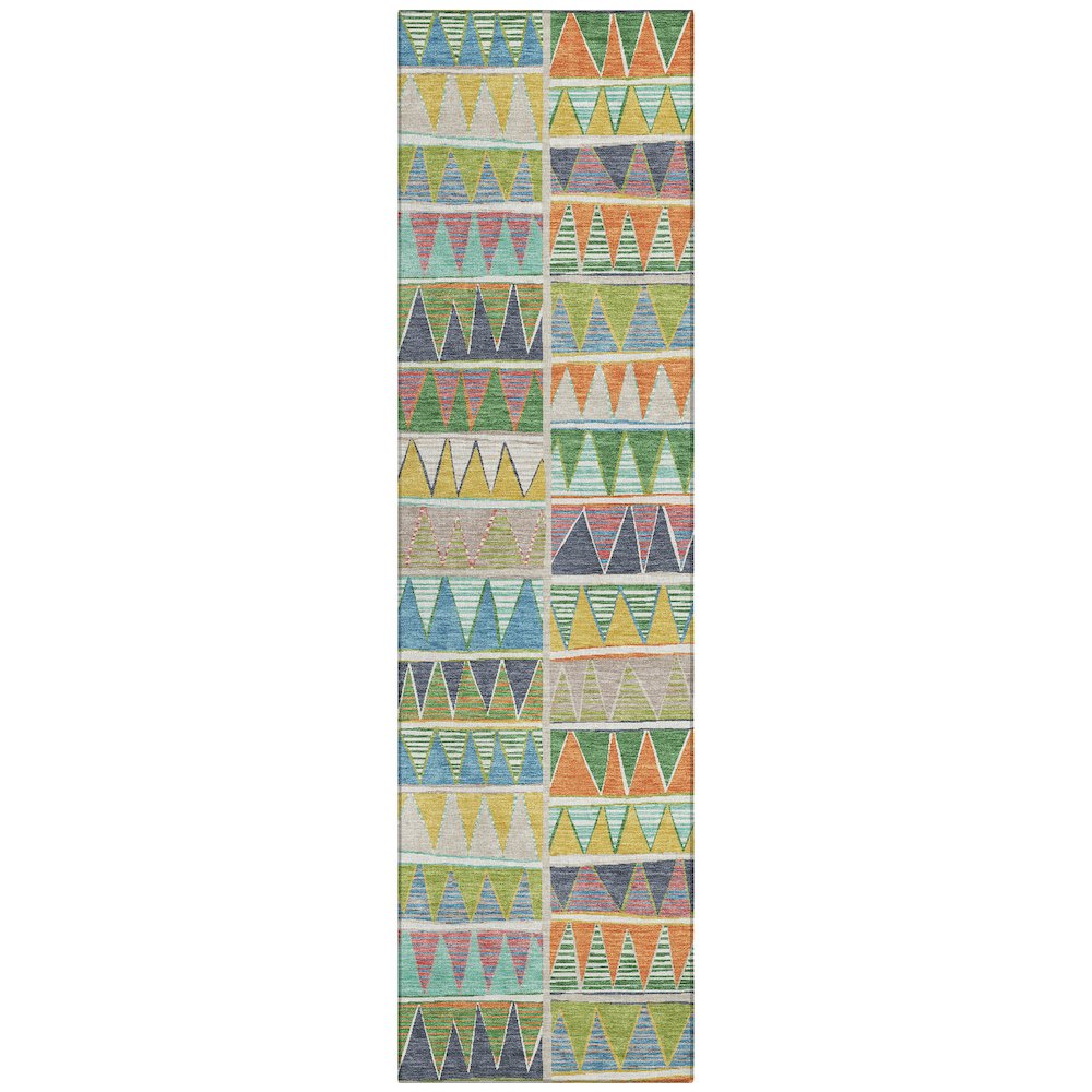 Machine Washable Indoor/Outdoor Chantille ACN2205 Beige 2'3" x 7'6" Runner Rug. Picture 1