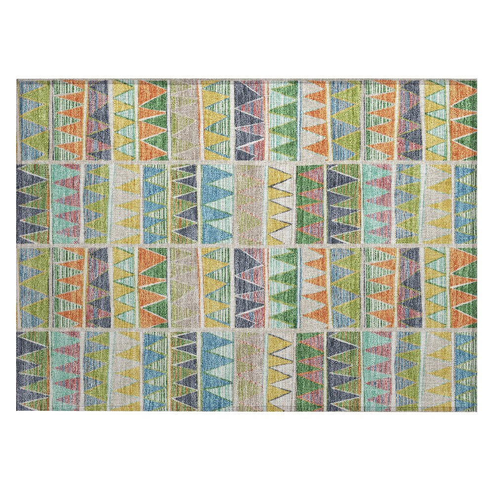 Machine Washable Indoor/Outdoor Chantille ACN2205 Beige 1'8" x 2'6" Rug. Picture 1