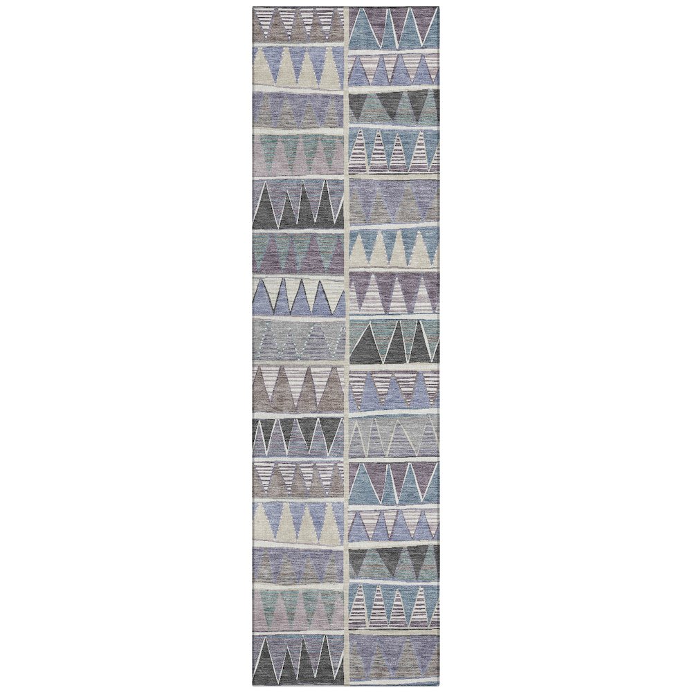 Machine Washable Indoor/Outdoor Chantille ACN2205 Lavender 2'3"x7'6" Runner Rug. Picture 1