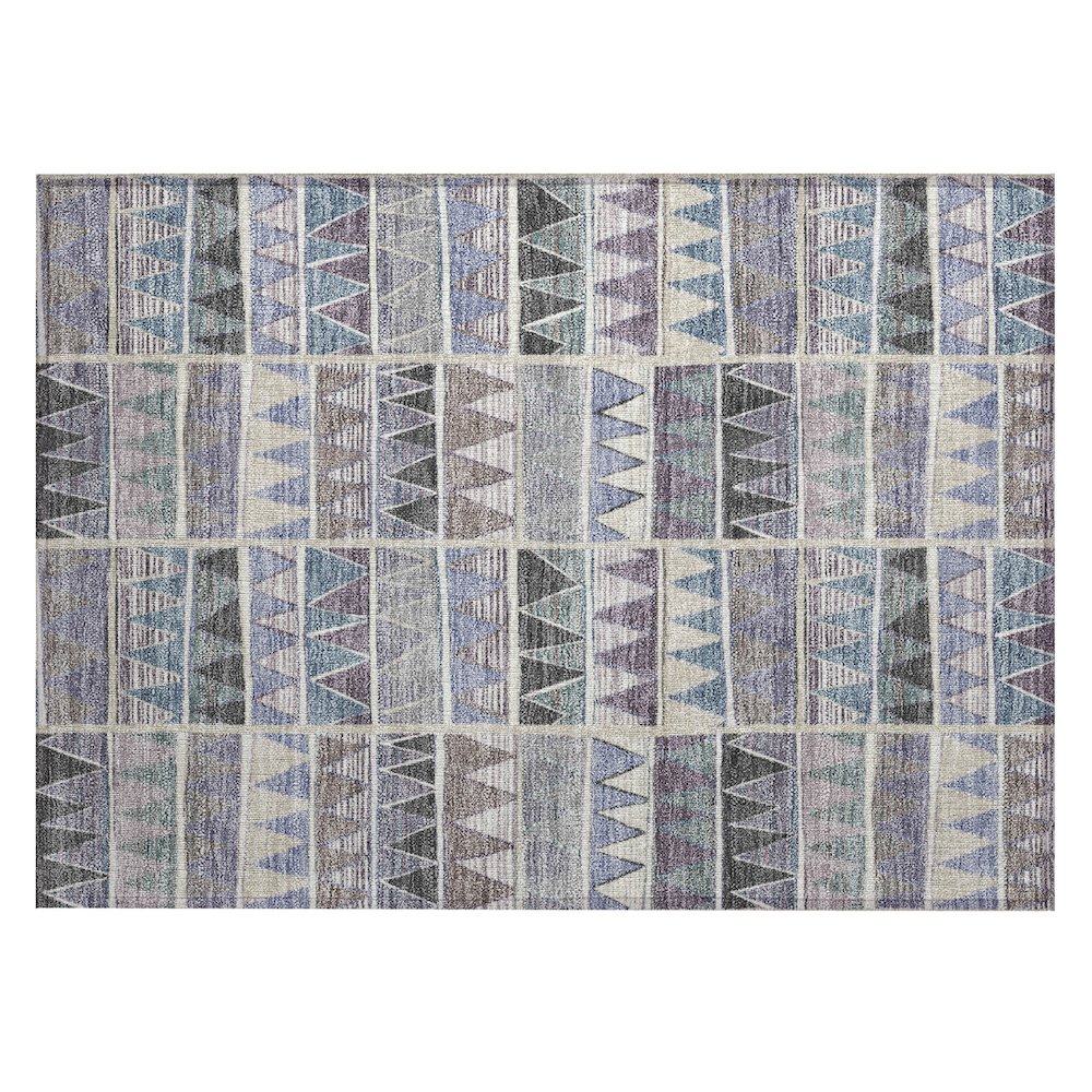 Machine Washable Indoor/Outdoor Chantille ACN2205 Lavender 1'8" x 2'6" Rug. Picture 1