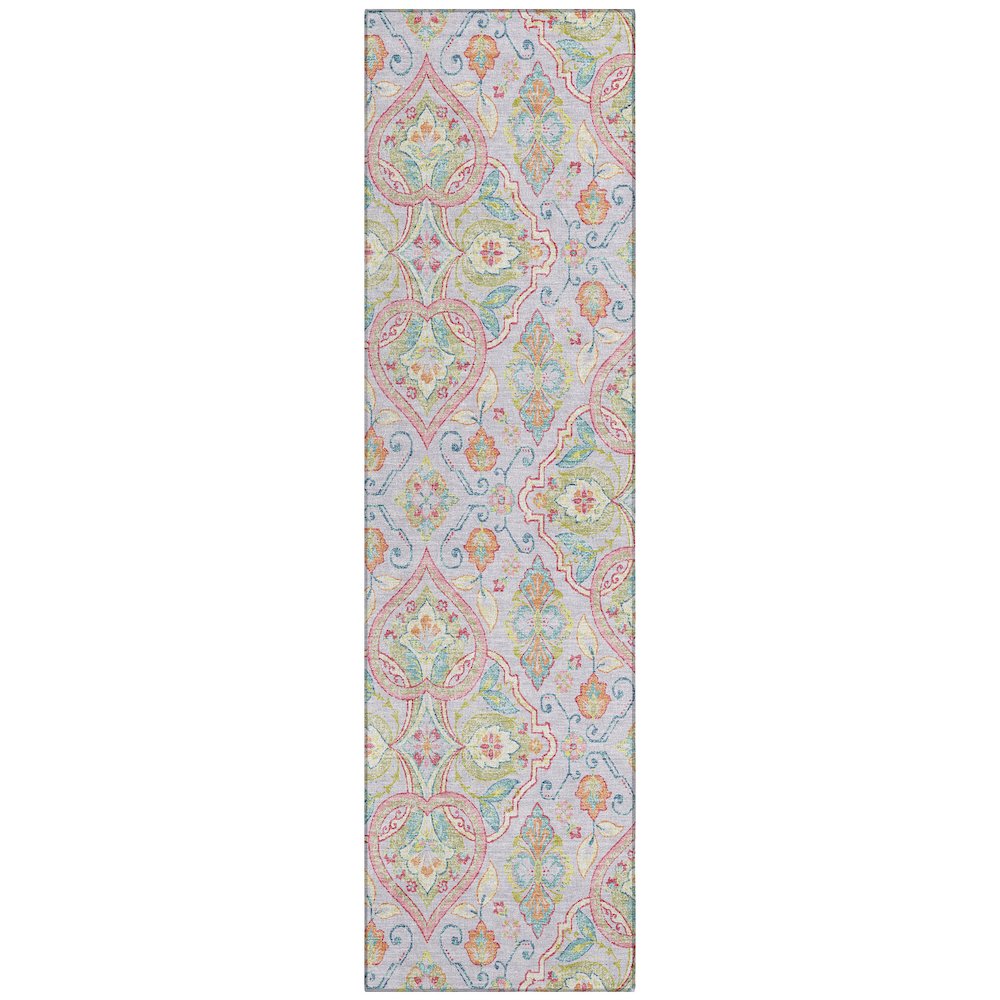 Machine Washable Indoor/Outdoor Chantille ACN2207 Lavender 2'3"x7'6" Runner Rug. Picture 1