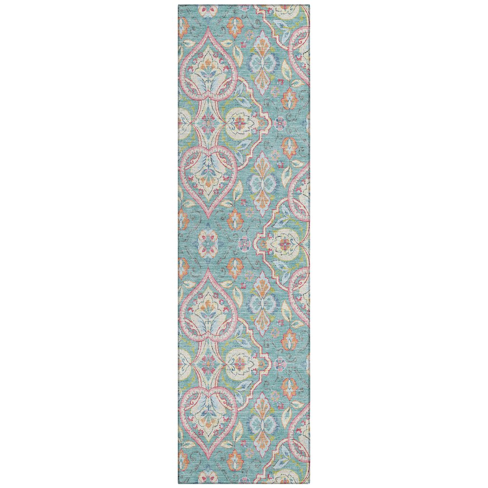 Machine Washable Indoor/Outdoor Chantille ACN2207 Spa 2'3" x 7'6" Runner Rug. Picture 1