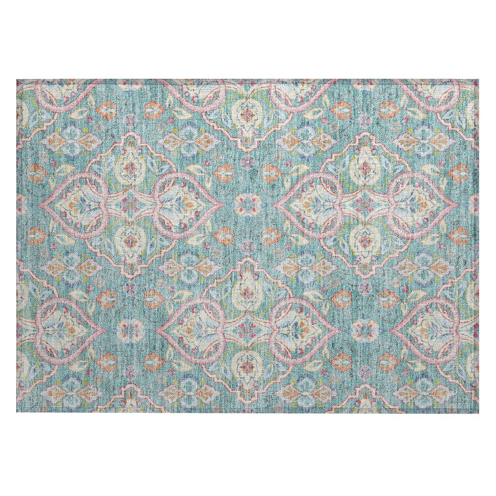 Machine Washable Indoor/Outdoor Chantille ACN2207 Spa 1'8" x 2'6" Rug. Picture 1