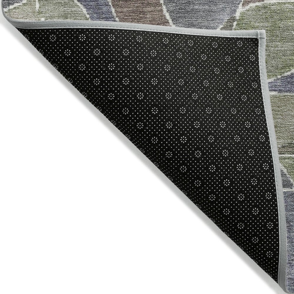 Machine Washable Indoor/Outdoor Chantille ACN2208 Green 1'8" x 2'6" Rug. Picture 2