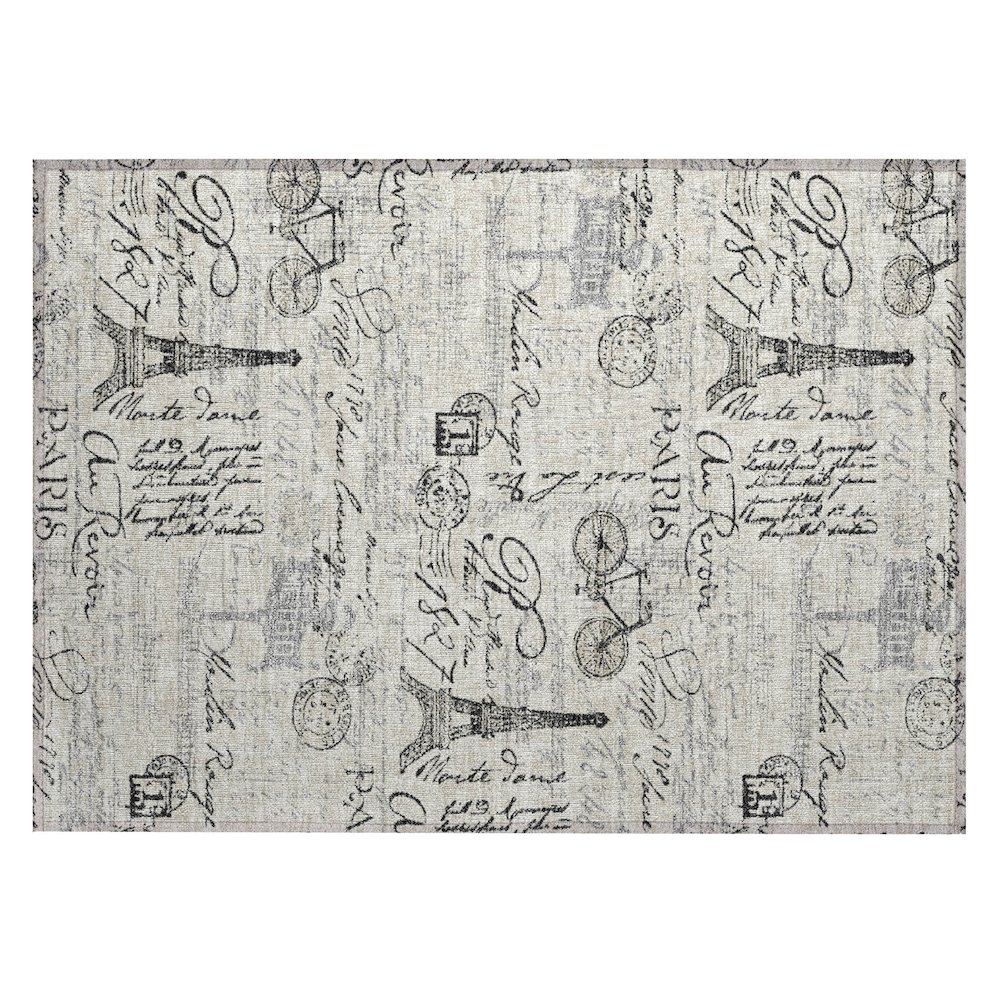 Machine Washable Indoor/Outdoor Chantille ACN2209 Beige 1'8" x 2'6" Rug. Picture 1
