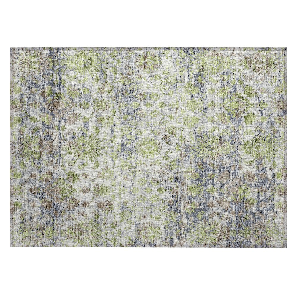 Machine Washable Indoor/Outdoor Chantille ACN2211 Aloe 1'8" x 2'6" Rug. Picture 1