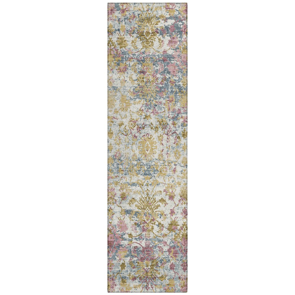 Machine Washable Indoor/Outdoor Chantille ACN2211 Wheat 2'3" x 7'6" Runner Rug. Picture 1