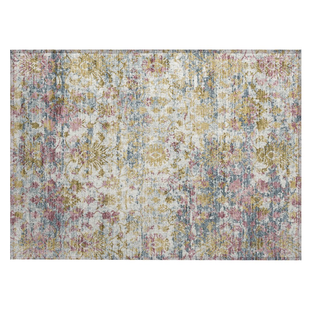 Machine Washable Indoor/Outdoor Chantille ACN2211 Wheat 1'8" x 2'6" Rug. Picture 1