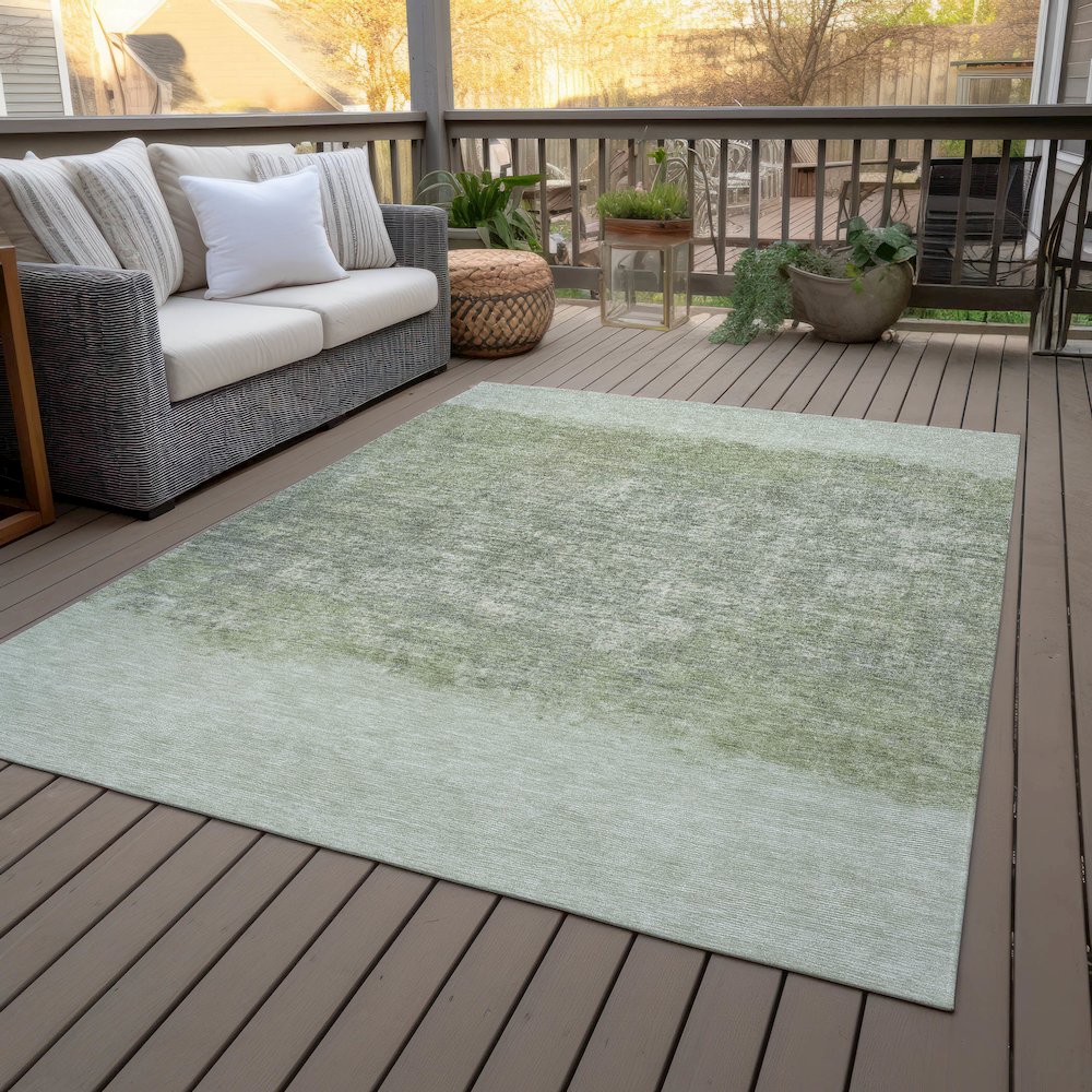 Machine Washable Indoor/Outdoor Chantille ACN2214 Aloe 2'6" x 3'10" Rug. Picture 8