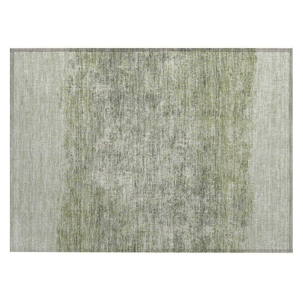 Machine Washable Indoor/Outdoor Chantille ACN2214 Aloe 1'8" x 2'6" Rug. Picture 1