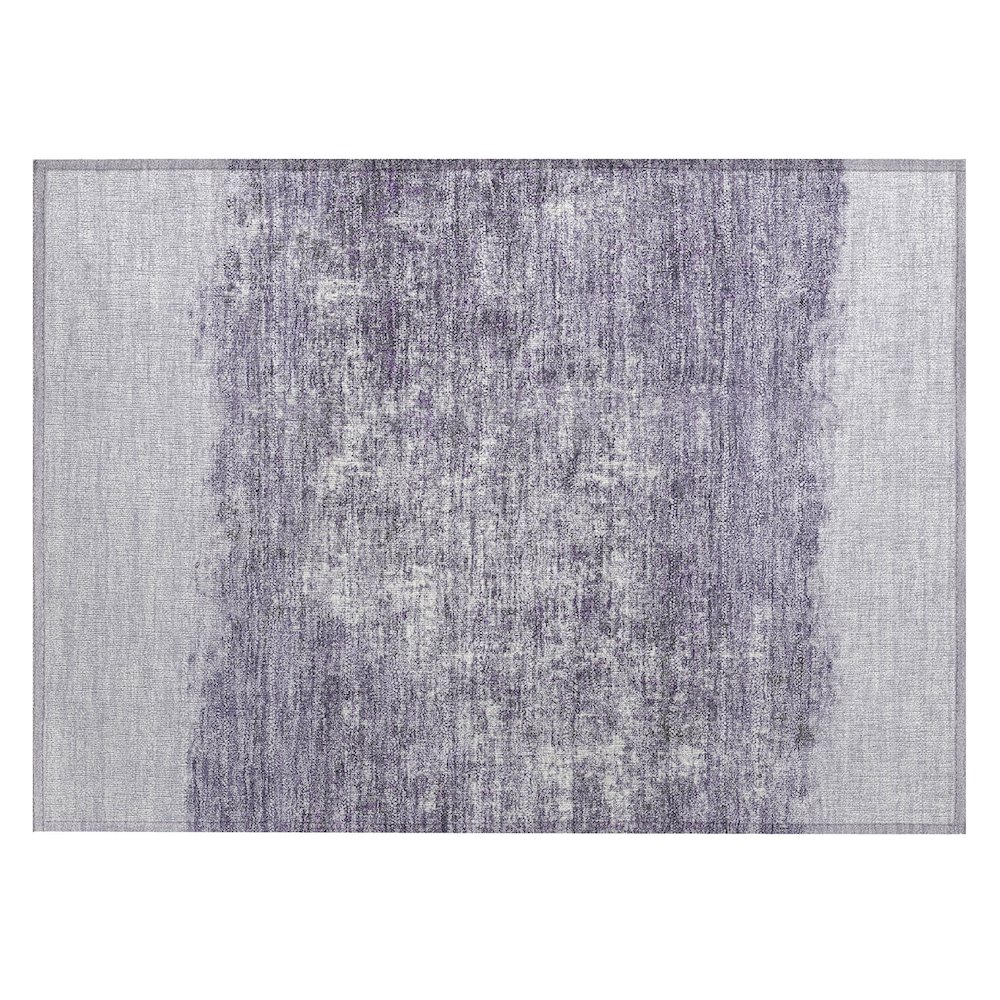 Machine Washable Indoor/Outdoor Chantille ACN2214 Lavender 1'8" x 2'6" Rug. Picture 1