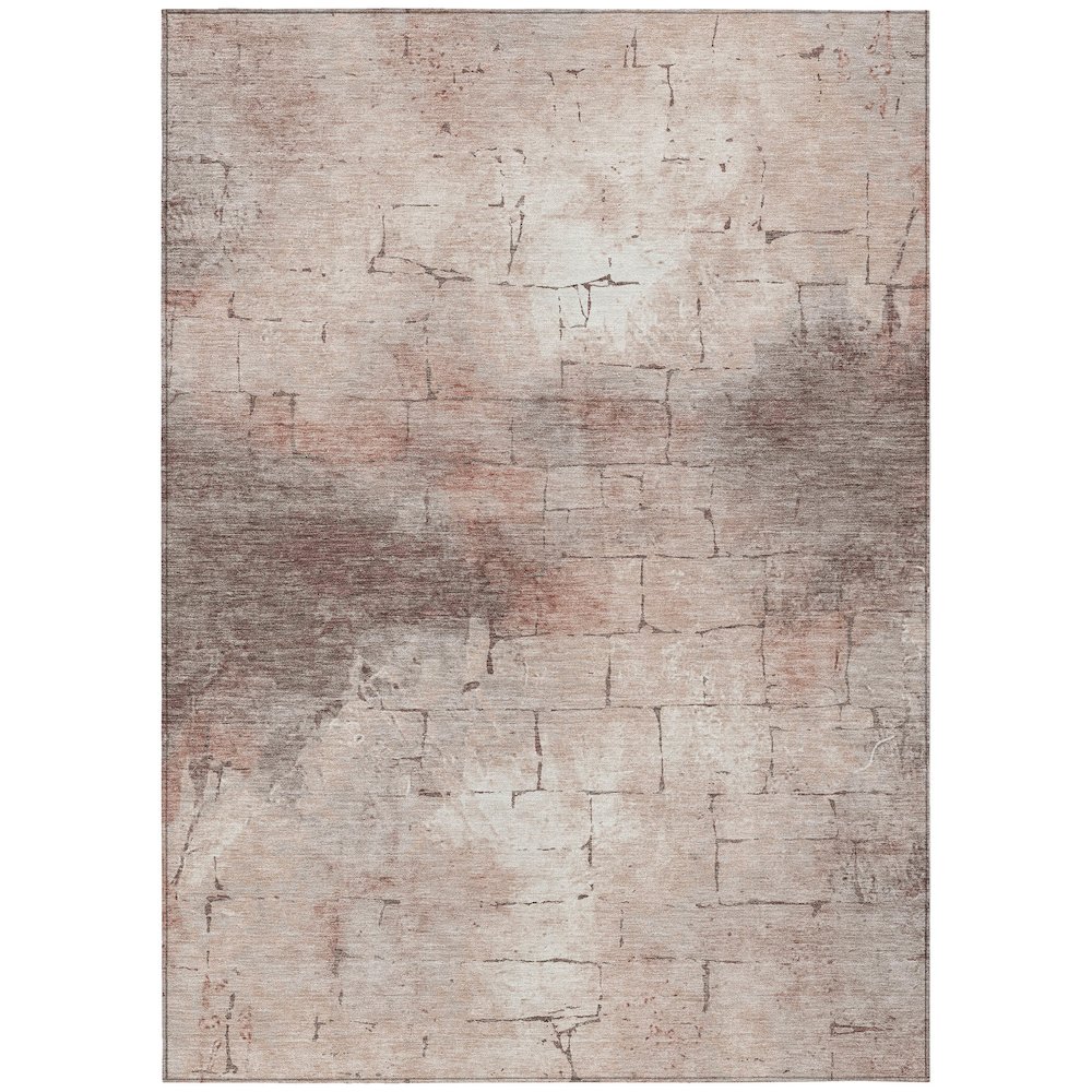 Machine Washable Indoor/Outdoor Chantille ACN2215 Coral 2'6" x 3'10" Rug. Picture 1