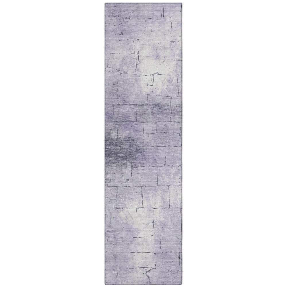 Machine Washable Indoor/Outdoor Chantille ACN2215 Lavender 2'3"x7'6" Runner Rug. Picture 1