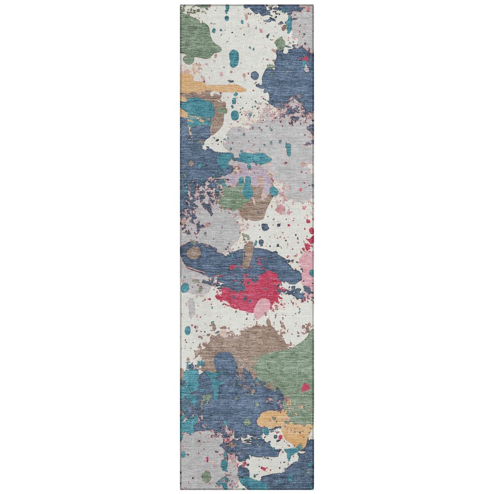 Machine Washable Indoor/Outdoor Chantille ACN2217 Ivory 2'3" x 7'6" Runner Rug. Picture 1