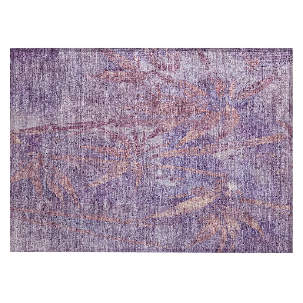 Machine Washable Indoor/Outdoor Chantille ACN2222 Purple 1'8" x 2'6" Rug. Picture 1