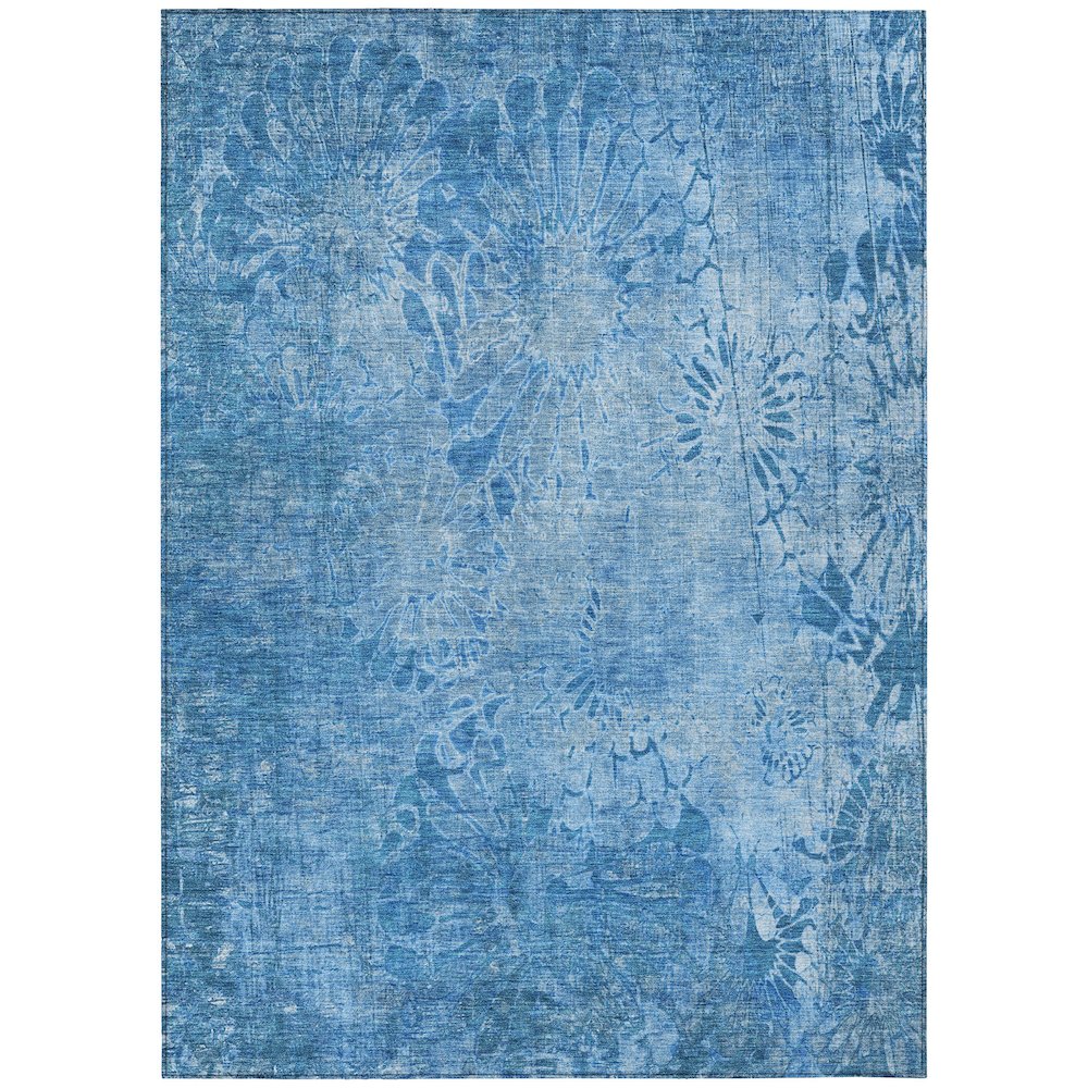 Machine Washable Indoor/Outdoor Chantille ACN2224 Blue 2'6" x 3'10" Rug. Picture 1