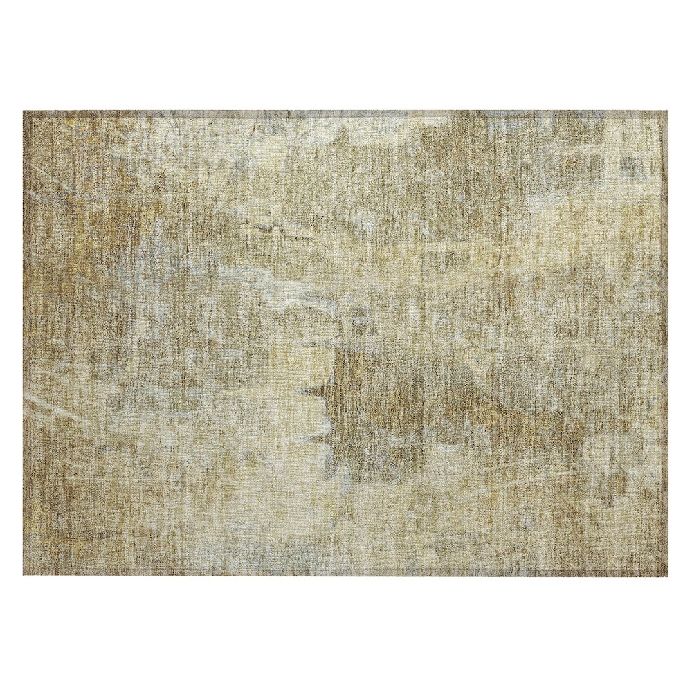 Machine Washable Indoor/Outdoor Chantille ACN2226 Brown 1'8" x 2'6" Rug. Picture 1