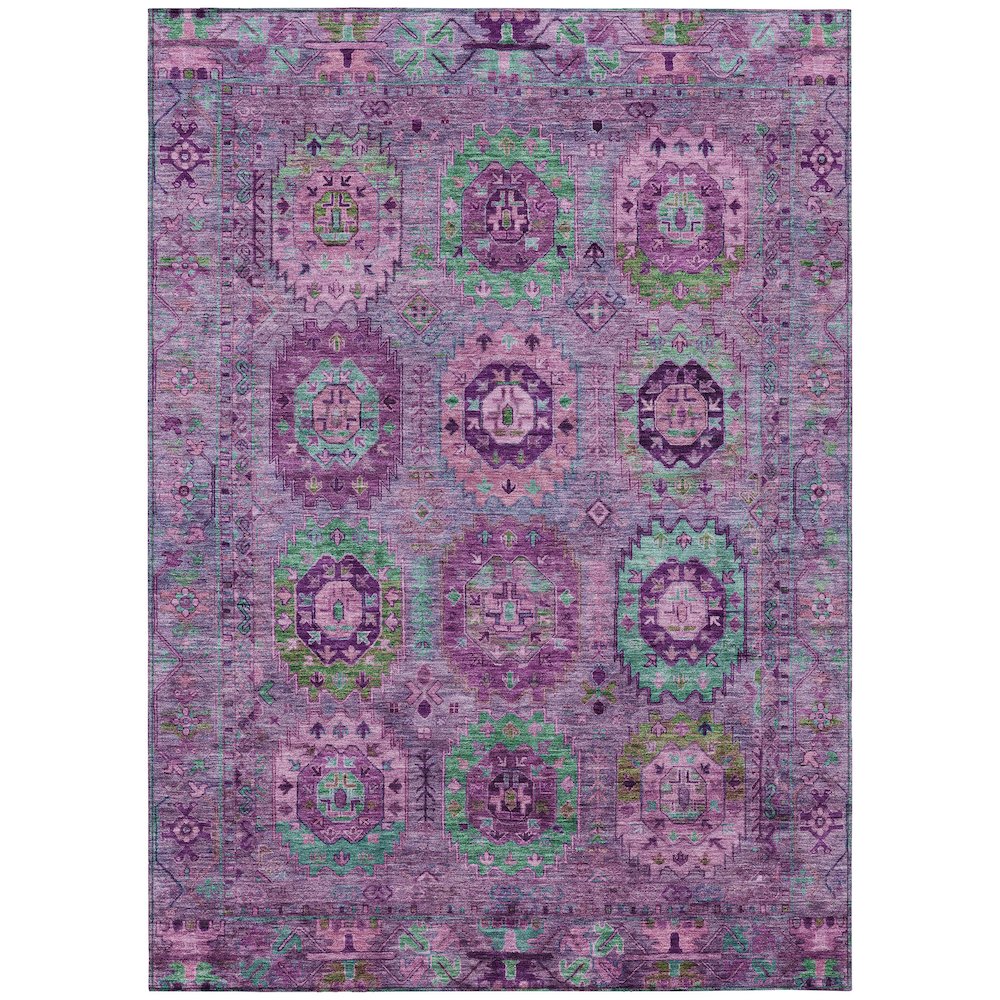Machine Washable Indoor/Outdoor Chantille ACN2228 Purple 2'6" x 3'10" Rug. Picture 1