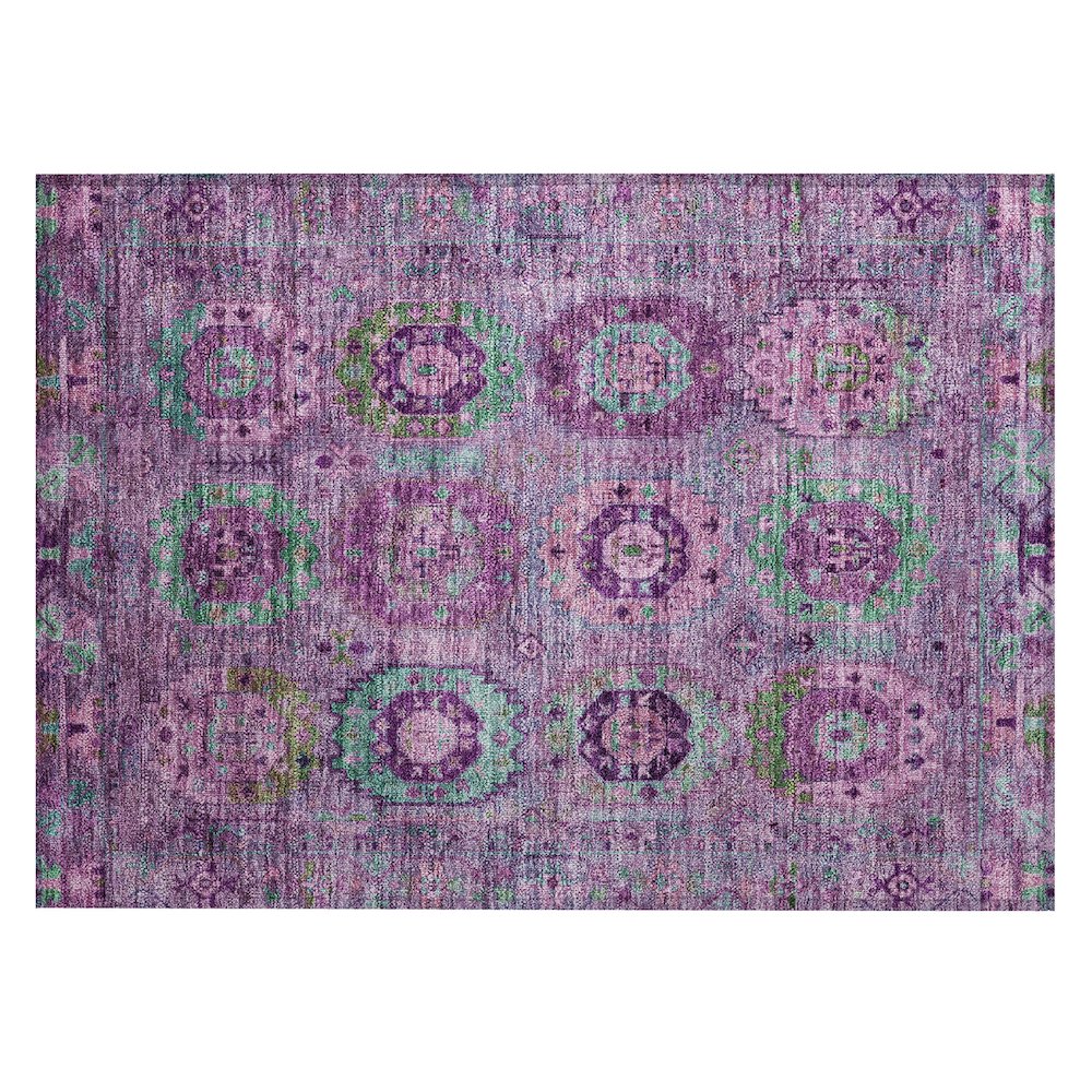 Machine Washable Indoor/Outdoor Chantille ACN2228 Purple 1'8" x 2'6" Rug. Picture 1