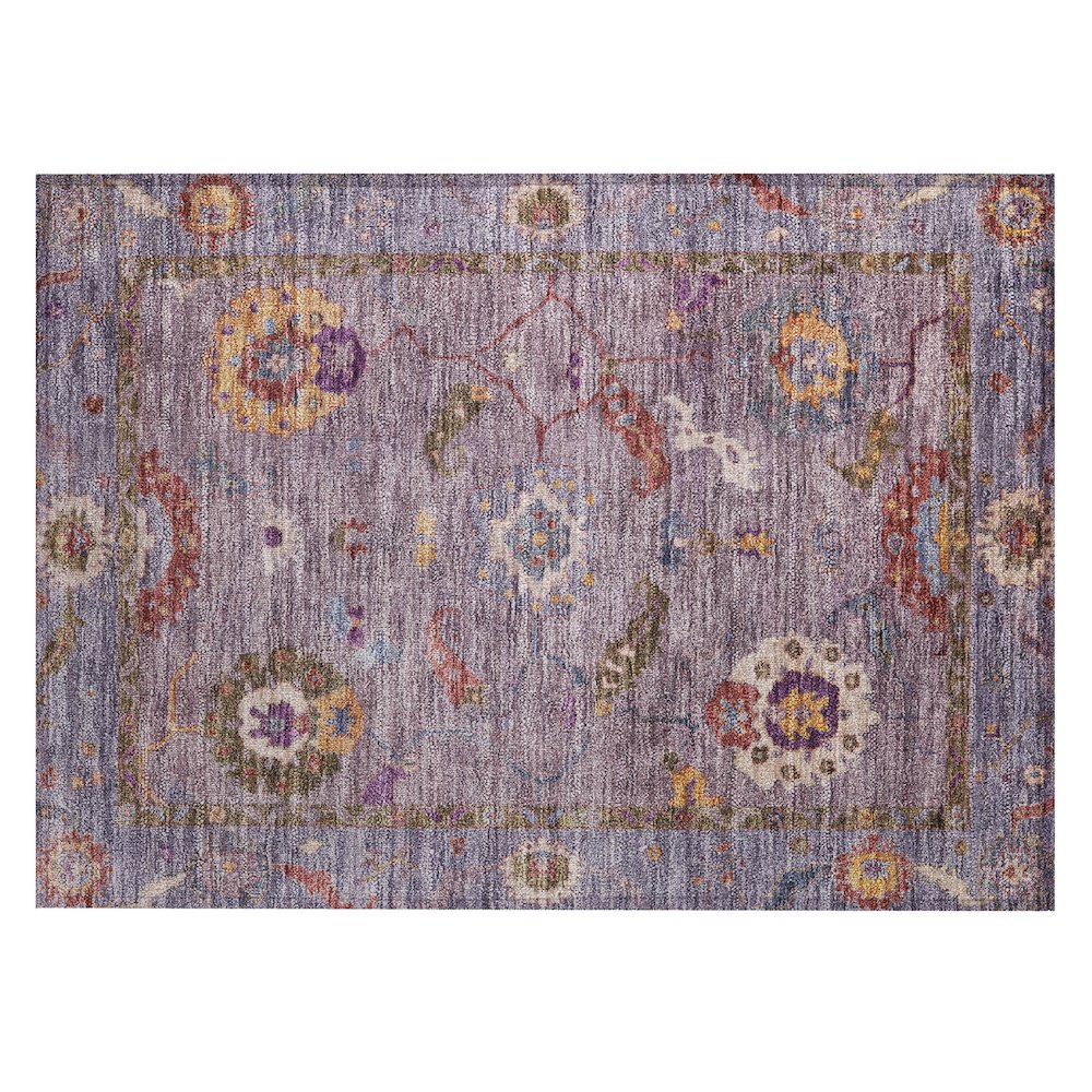 Machine Washable Indoor/Outdoor Chantille ACN2229 Purple 1'8" x 2'6" Rug. Picture 1