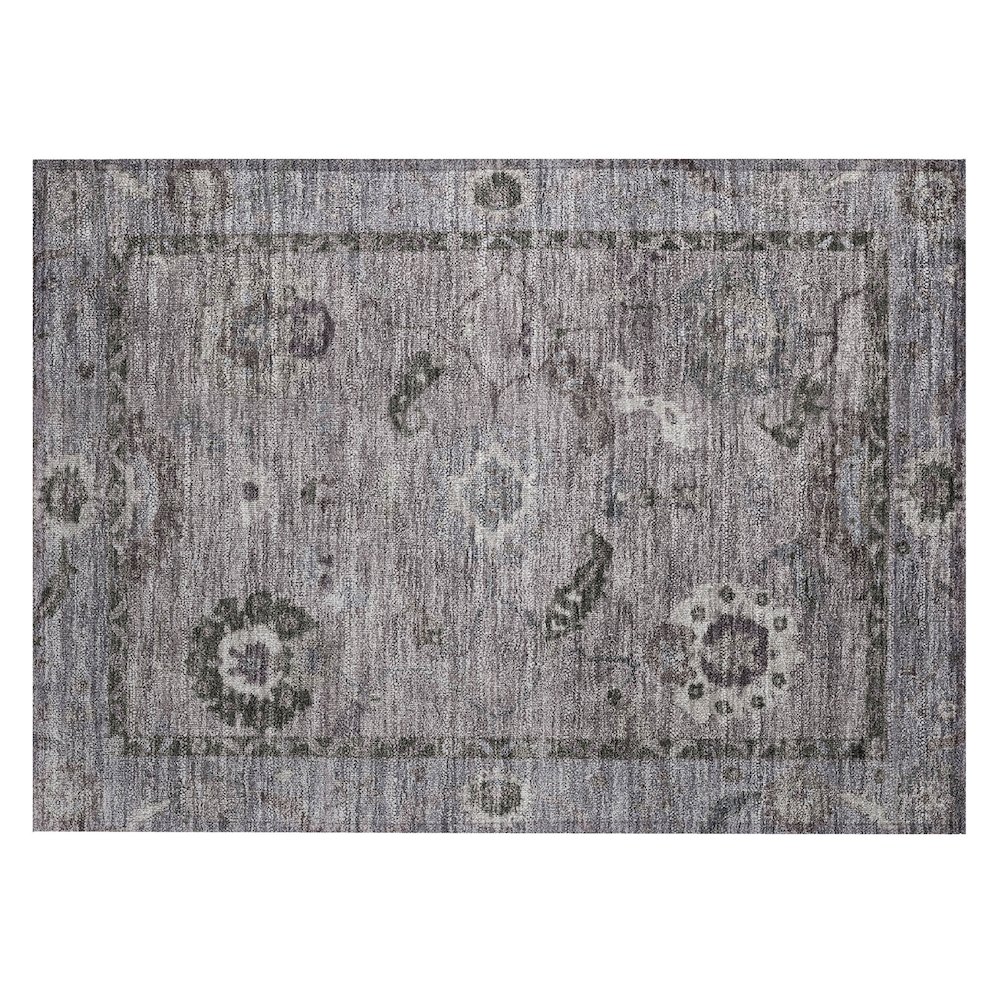 Machine Washable Indoor/Outdoor Chantille ACN2230 Gray 1'8" x 2'6" Rug. Picture 1