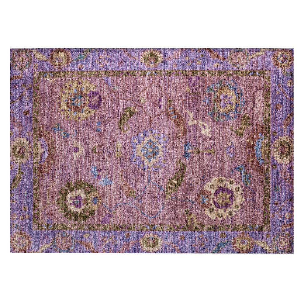 Machine Washable Indoor/Outdoor Chantille ACN2230 Pink 1'8" x 2'6" Rug. Picture 1
